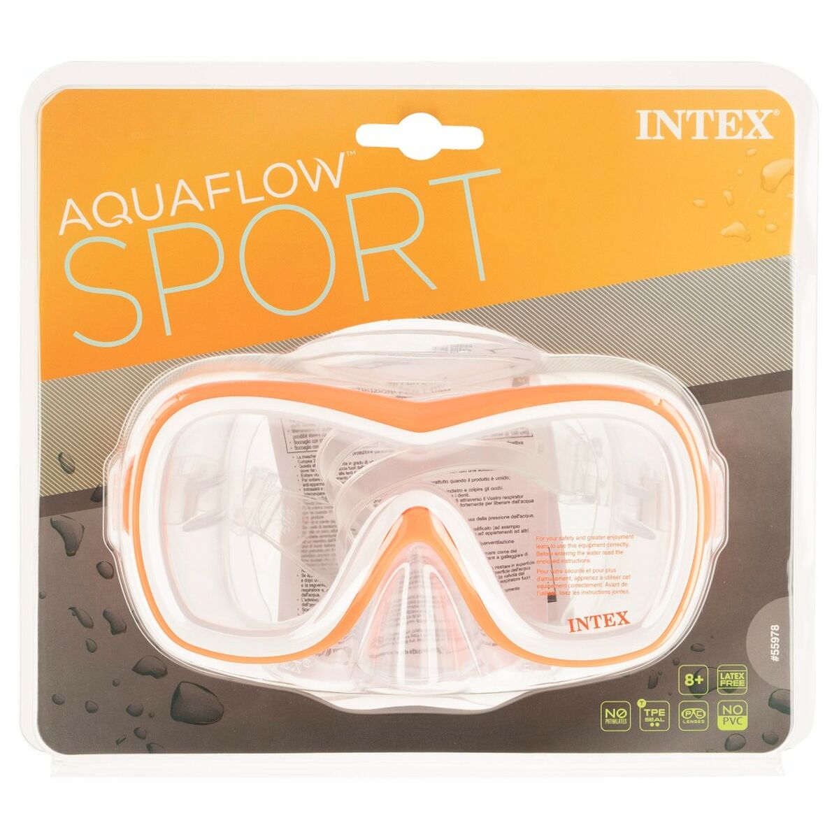 Очки для сноркелинга Intex Wave Rider Синий